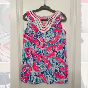 Lilly Pulitzer Girls Mini Harper Shift Dress (Size XS)